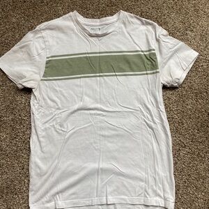 White and Green Men's T-Shirt